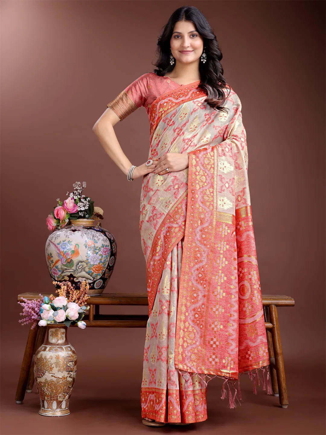 Linen Queen Vol 7 By Astita Linen Cotton Wedding Wear Saree Suppliers In India